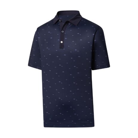 Footjoy School of Fish Print Lisle Self Collar