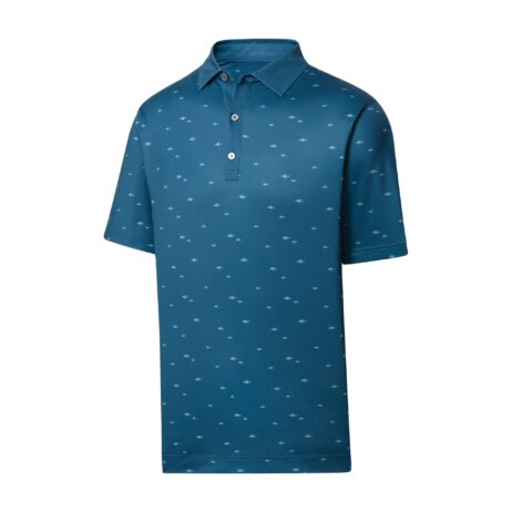 Footjoy School of Fish Print Lisle Self Collar