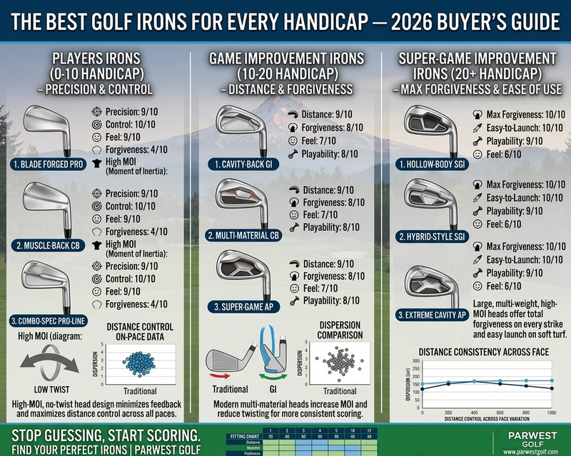 Best Golf Irons for Every Handicap — 2026 Buyer’s Guide