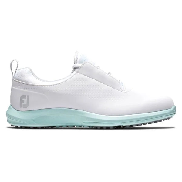 FootJoy Womens FJ Leisure Golf Shoes - White/Seafoam 93156