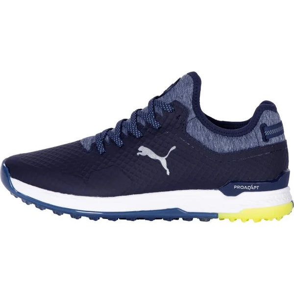 PUMA PROADAPT ALPHACAT Golf Shoes - Peacoat/Puma Silver/Safety Yellow