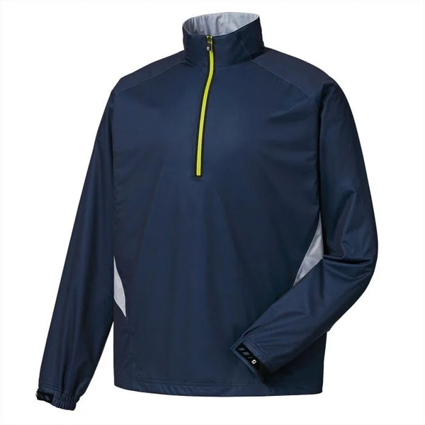 FootJoy Hydroknit Golf Pullover Navy/Grey Lime - 24790