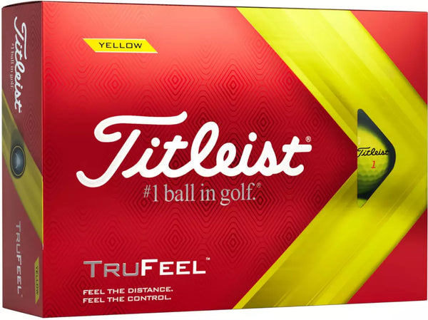 Titleist 2022 TruFeel Yellow Golf Balls