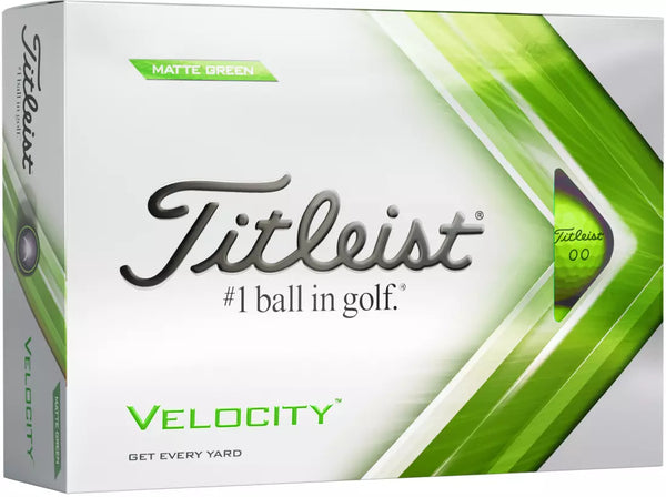 Titleist 2022 Velocity Matte Green Golf Balls