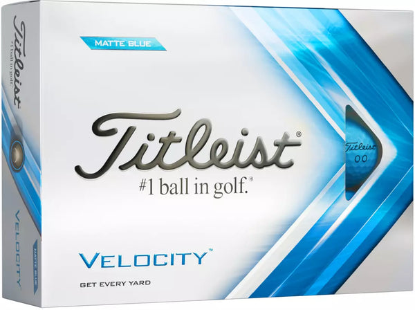 Titleist 2022 Velocity Matte Blue Golf Balls