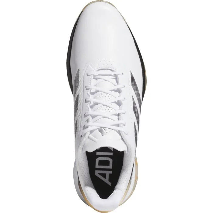 Adidas Adizero ZG Spikeless Golf Shoes 2026 White Gold | ParWest Golf