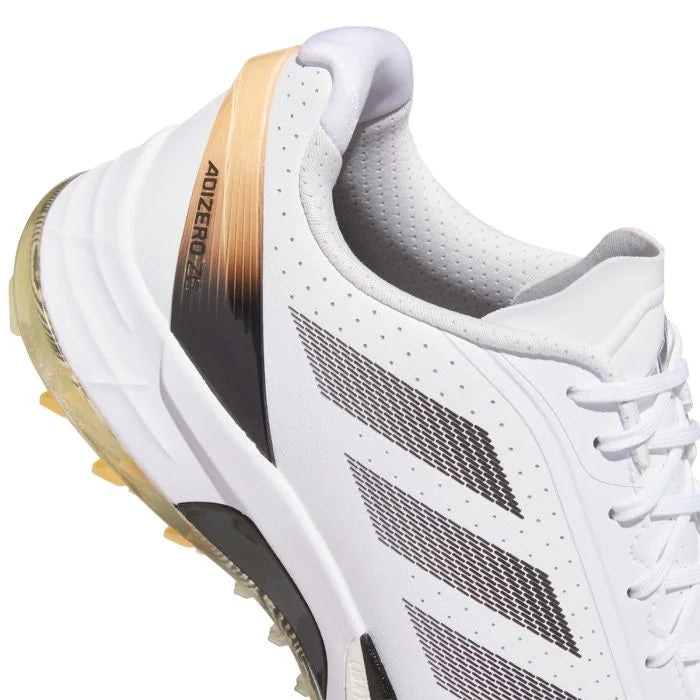 Adidas Adizero ZG Spikeless Golf Shoes 2026 White Gold | ParWest Golf