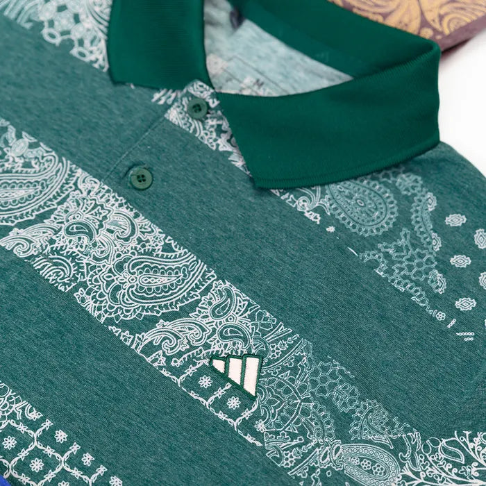 Adidas Golf Shirt - Go-To Stripe Print Polo - ParWestGolf