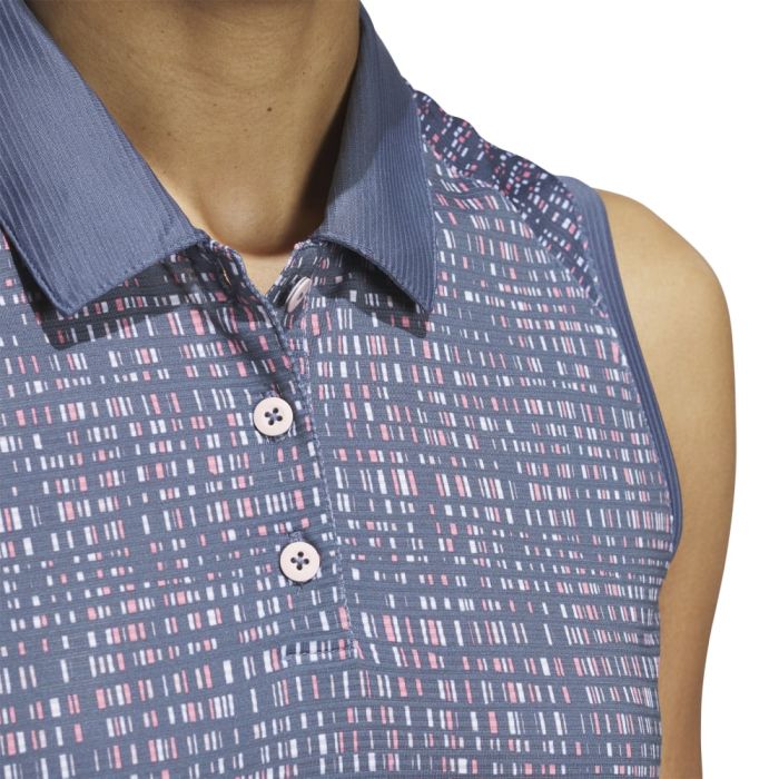Adidas Women's Ultimate365 Printed Sleeveless Polo 24 - ParWestGolf