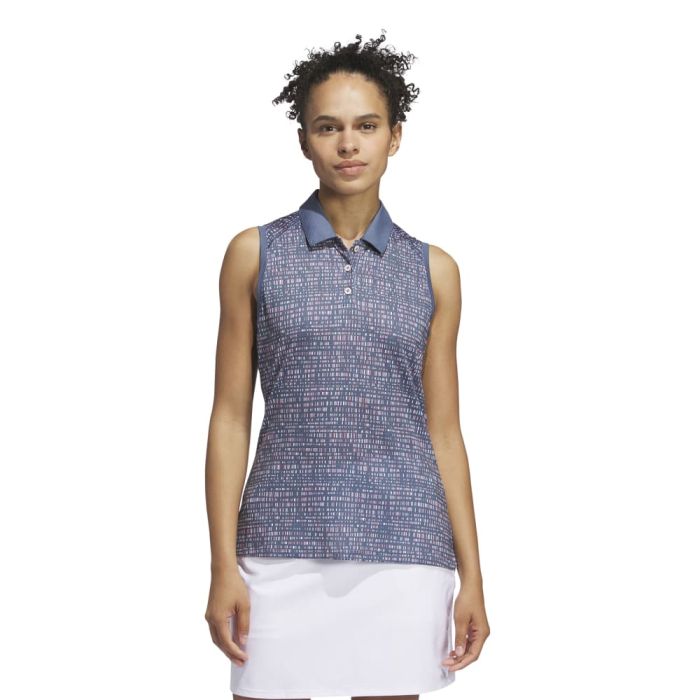 Adidas Women's Ultimate365 Printed Sleeveless Polo 24 - ParWestGolf