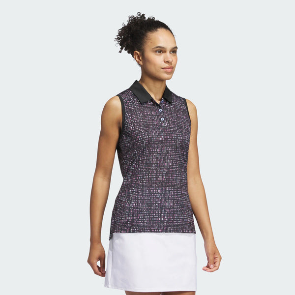 Adidas Women's Ultimate365 Printed Sleeveless Polo 24 - ParWestGolf
