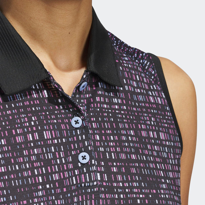 Adidas Women's Ultimate365 Printed Sleeveless Polo 24 - ParWestGolf