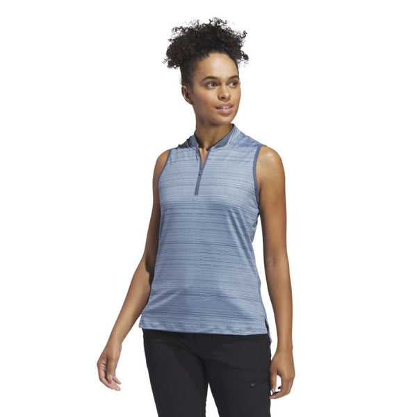Adidas Women's Ultimate365 Stripe Sleeveless Polo 24 - ParWestGolf