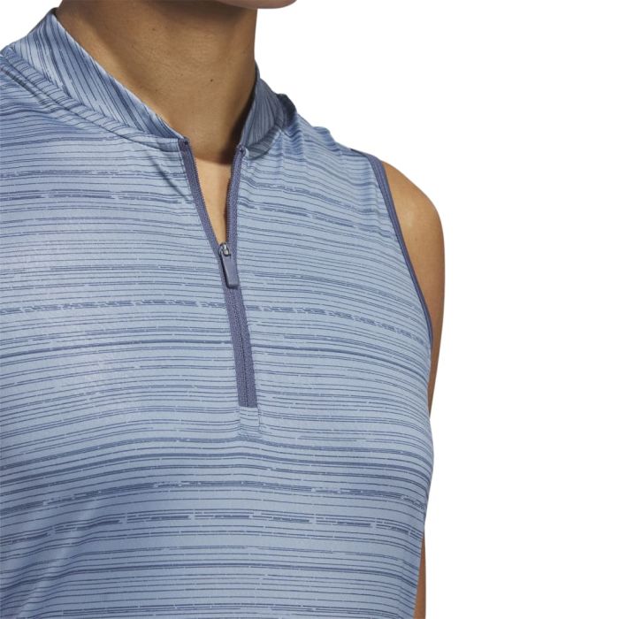 Adidas Women's Ultimate365 Stripe Sleeveless Polo 24 - ParWestGolf