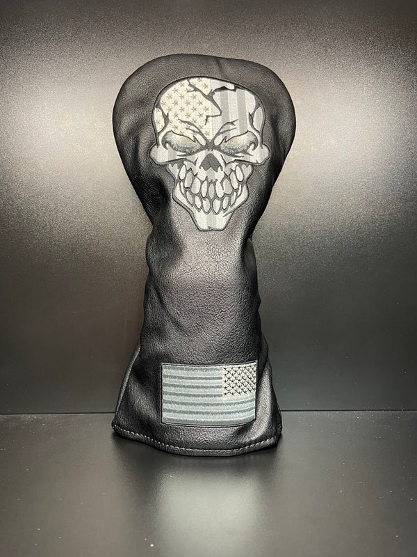 American Skull Midnight Headcover - ParWestGolf