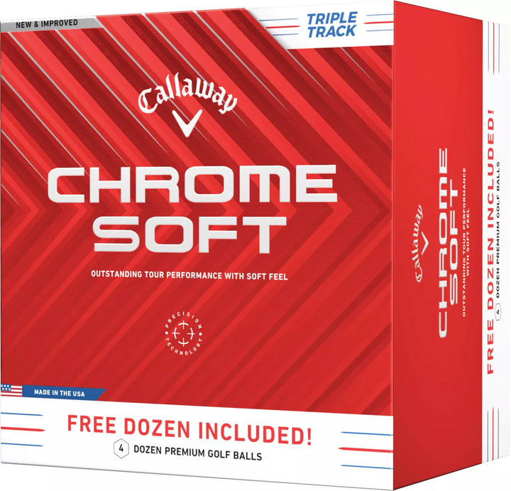 Callaway 2024 Chrome Soft Triple Track Golf Balls - 4 Dozen - ParWestGolf
