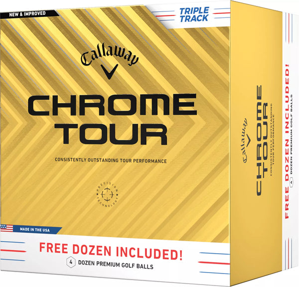 Callaway 2024 Chrome Tour Triple Track Golf Balls - 4 Dozen - ParWestGolf