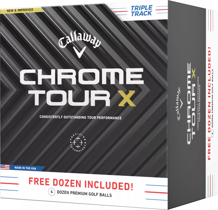 Callaway 2024 Chrome Tour X Triple Track Golf Balls - 4 Dozen - ParWestGolf