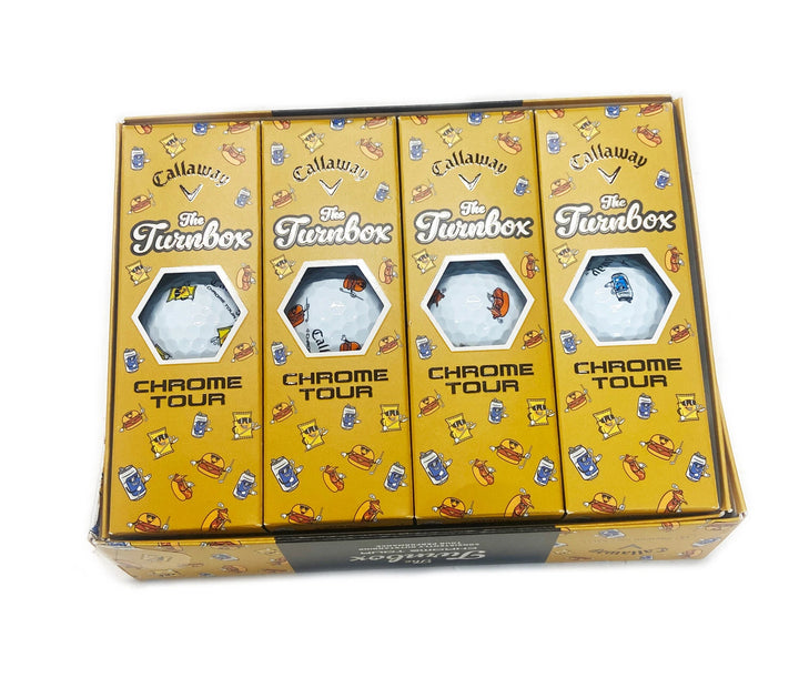 Callaway Chrome Tour Golf Balls Turnbox Snacks Limited Edition - ParWestGolf