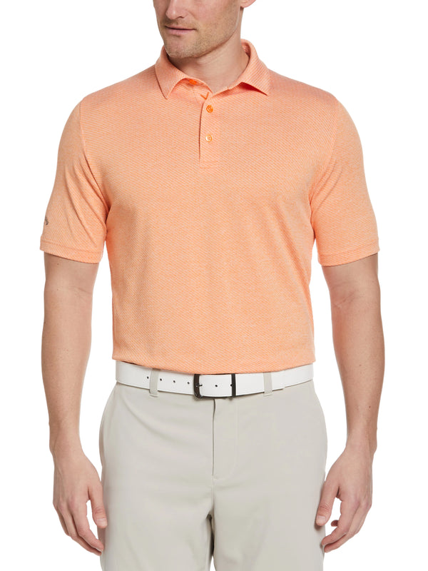 Callaway Mens Swing Tech Ventilated Heather Jacquard Golf Polo Shirt - ParWestGolf