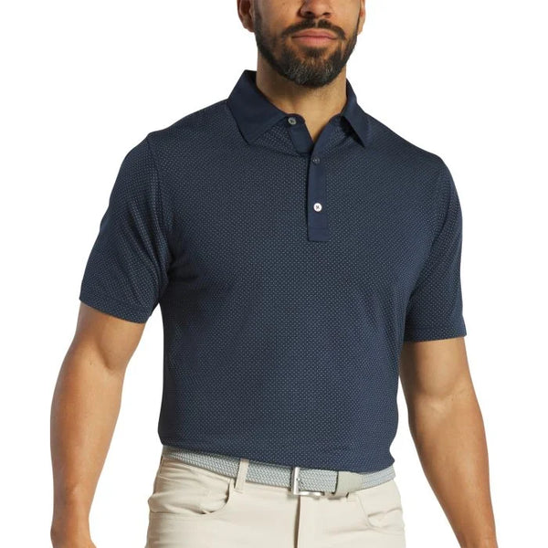 FootJoy Jacquard Dot Lisle Golf Polo - ParWestGolf