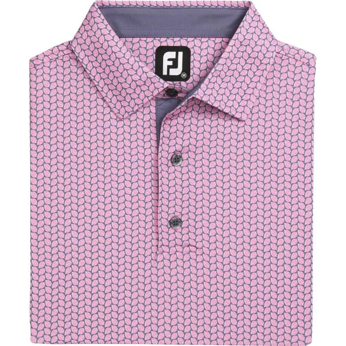 FootJoy Leaf Print Lisle Golf Polo - ParWestGolf
