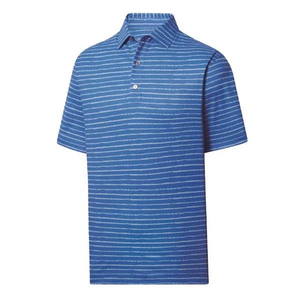 FootJoy Men's Chalk Line Print Stretch Pique Self Collar Polo - ParWestGolf