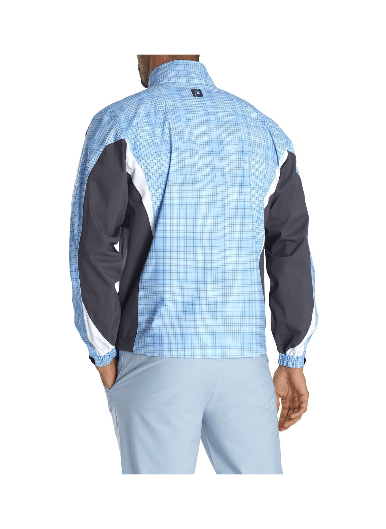 footjoy rain gear FootJoy HydroLite Rain Jacket Royal/Black/Houndstooth XL