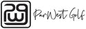 ParWest Golf logo with stylized 'PW' and cursive text on a white background