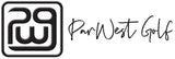 ParWest Golf logo with stylized 'PW' and cursive text on a white background