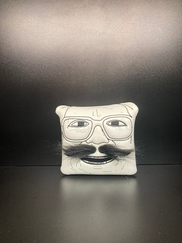 Moustache Design PU Leather Putter Headcover