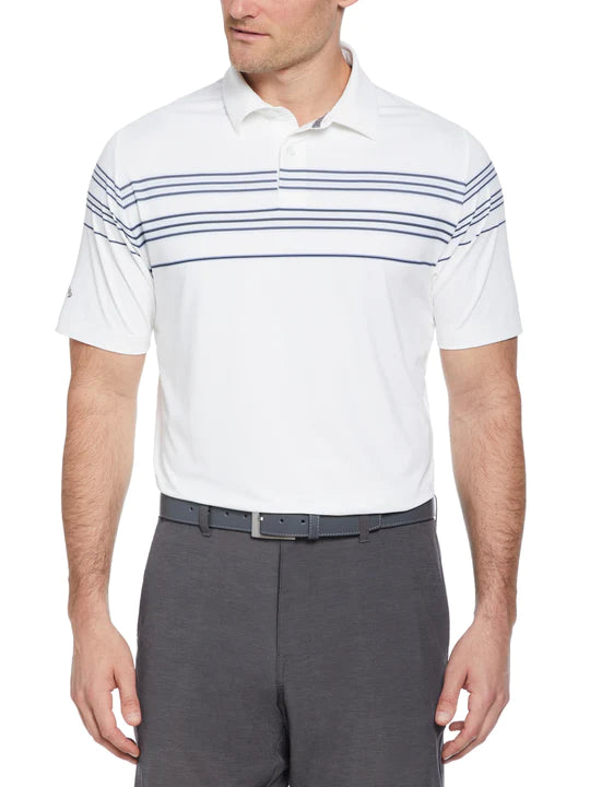 Mens Ventilated Stripe Golf Polo - ParWestGolf
