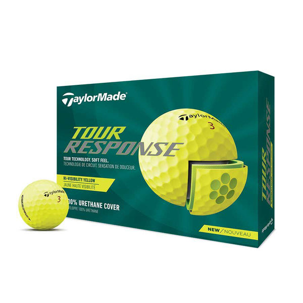 TAYLORMADE TOUR RESPONSE GOLF BALLS YELLOW