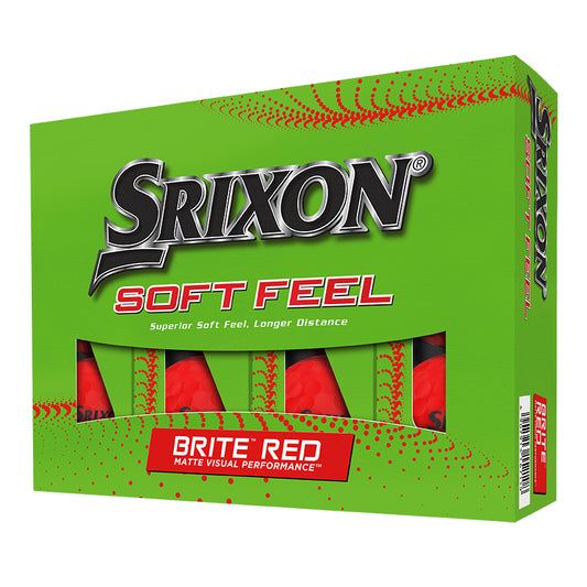 SRIXON SOFT FEEL BRITE Golf Balls RED