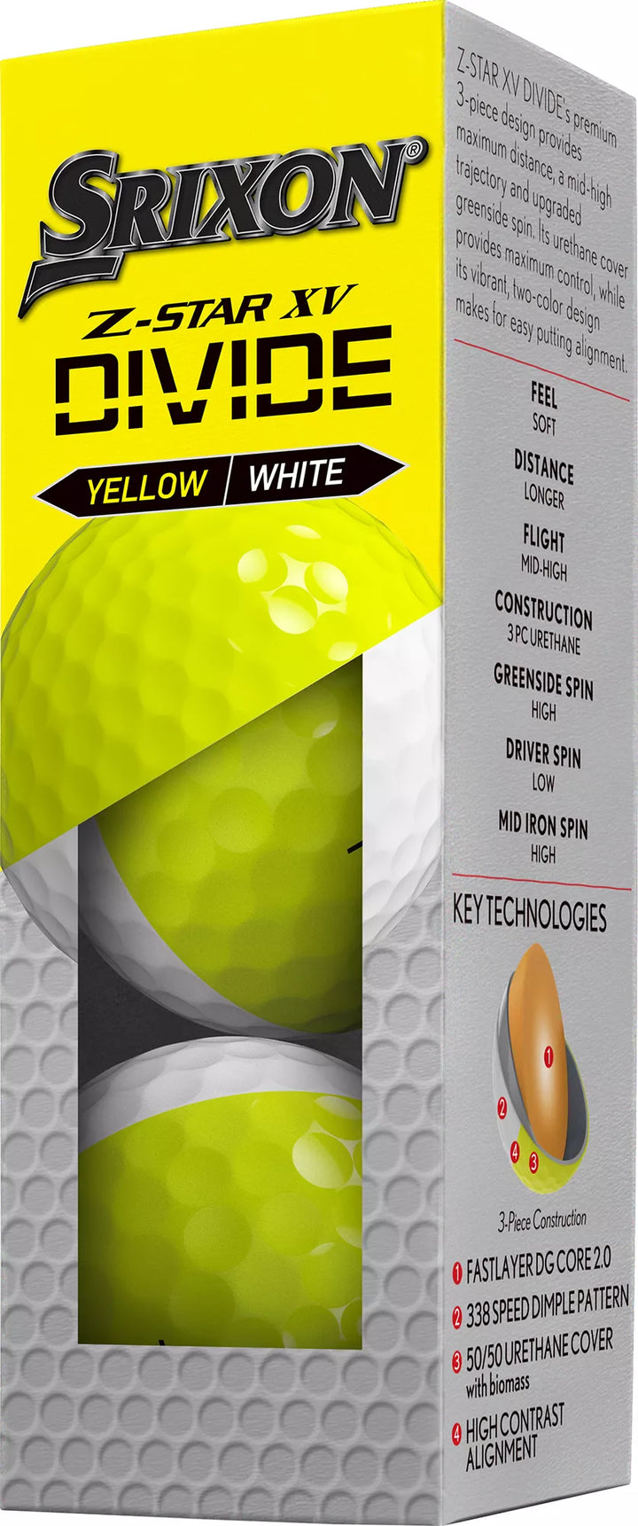 Srixon 2025 Z-STAR XV Divide Golf Balls - ParWestGolf