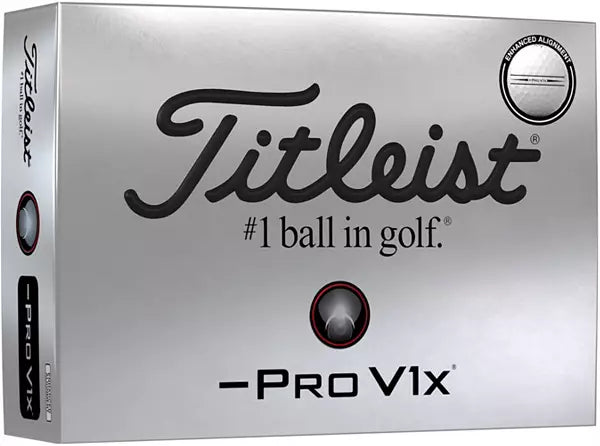 Titleist 2024 Pro V1x Left Dash Enhanced Alignment Golf Balls - ParWestGolf