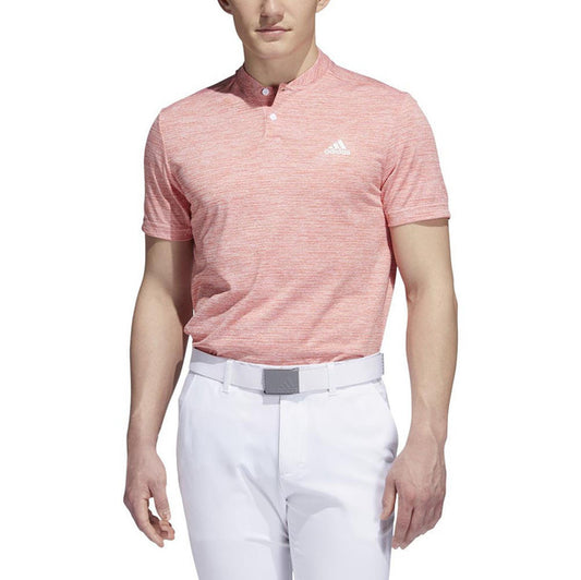 ADIDAS Texture Stripe Polo Orange