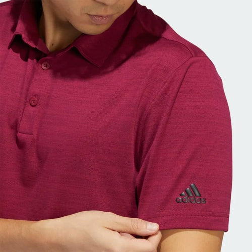 Adidas Space-Dyed Striped Polo Shirt