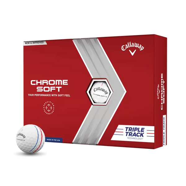 Chrome Soft Triple Track Golf Balls 2022