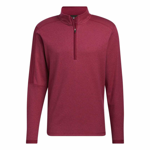 Adidas 3 Stripe 1/4 Zip Legacy Burgundy Pullover Men's Medium - HA6149