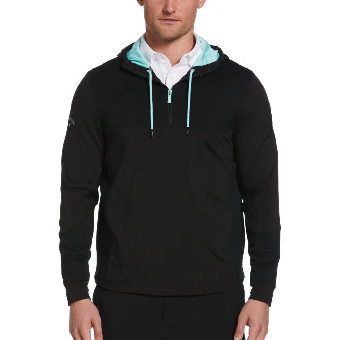 Callaway 1/4 Zip Mixed Media Tech Golf Hoodie