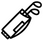 Black and white icon of a Golf Bag with Clubs on a white background