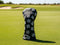 ParWest Golf Monogram Logo Headcover featuring a sleek black and white design with precision-stitched PWG branding and a tailored fit for golf clubs.