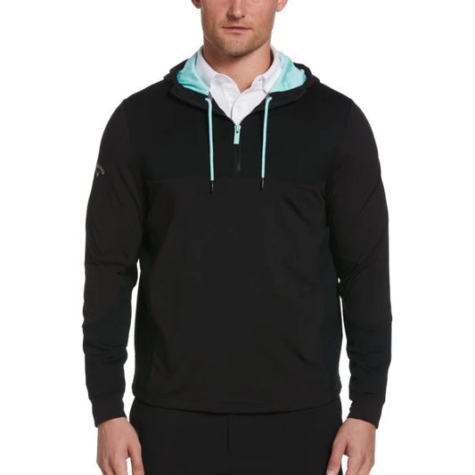 Callaway 1/4 Zip Mixed Media Tech Golf Hoodie